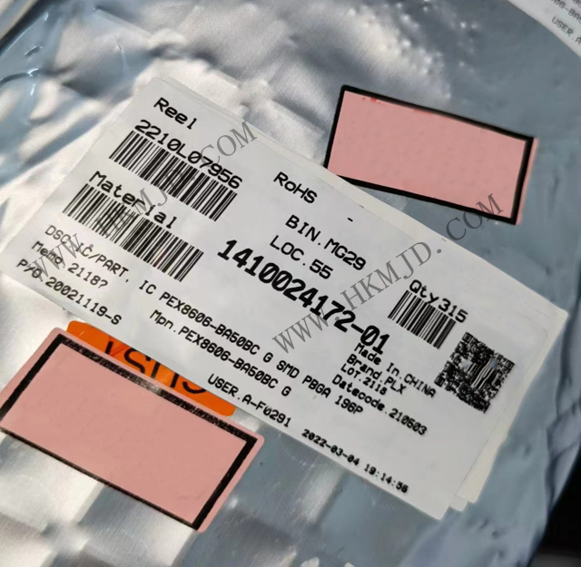 Broadcom PEX8606-BA50BCG 6通道，6端口PCI Express Gen2 交換機