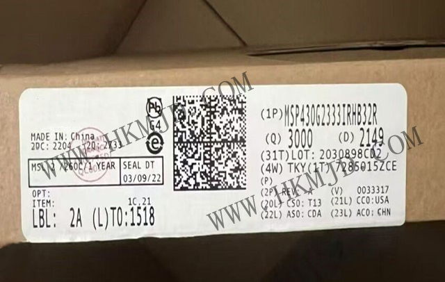 明佳達(dá)電子——【出售】MSP430G2333IRHB32R (TI) 16MHz，16位混合信號微控制器