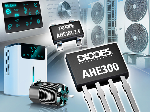 Diodes 公司推出先進的銻化銦霍爾器件傳感器，適用于旋轉(zhuǎn)和電流檢測產(chǎn)品應用
