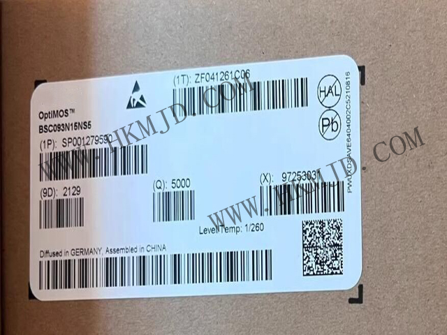 英飛凌BSC093N15NS5 OptiMOS?5 150V功率MOSFET，超低導通電阻9.3mΩ